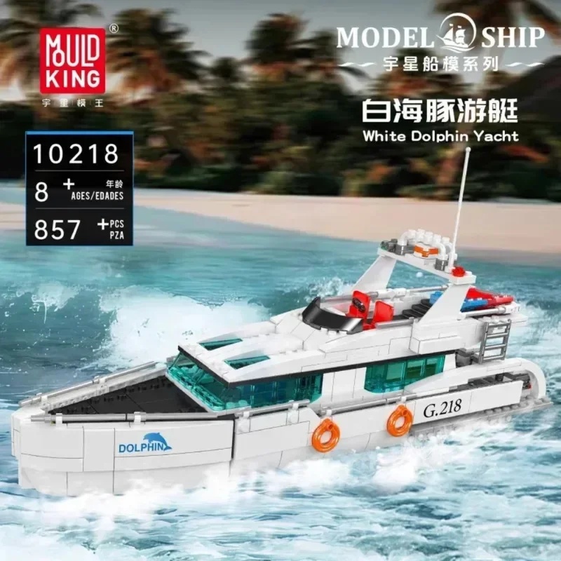 Mould King 857PCS 10218 White  - đánh giá và giá Model Kit Yacht