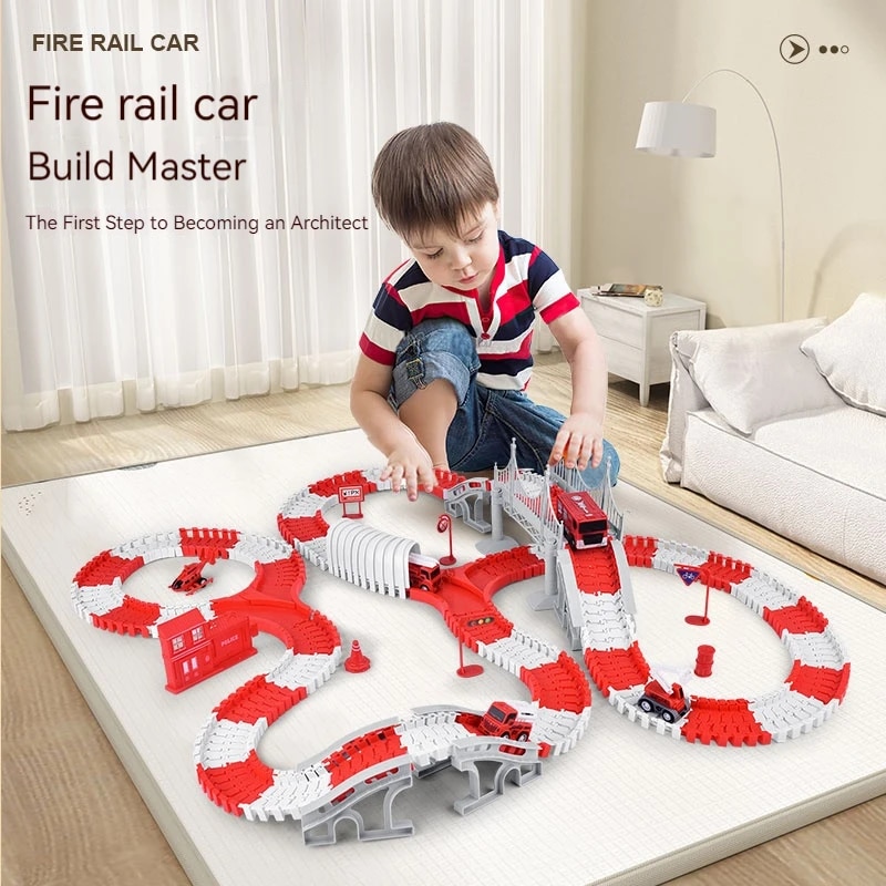 Fire Engine Track Assembling C - đánh giá và giá Model Kit Engine