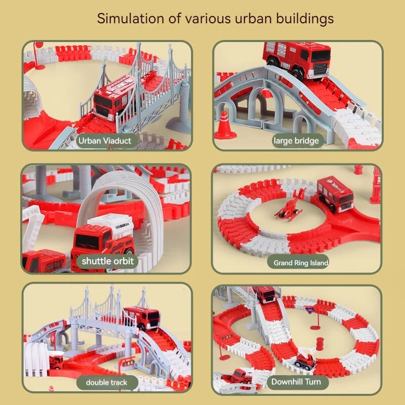 Fire Engine Track Assembling C - đánh giá và giá Model Kit Engine
