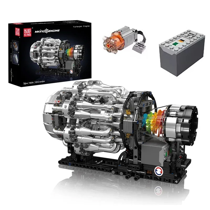 Mould King 10216 Turbojet Engi - đánh giá và giá Model Kit Engine
