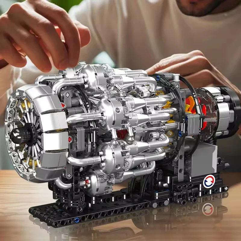 Mould King 10216 Turbojet Engi - đánh giá và giá Model Kit Engine