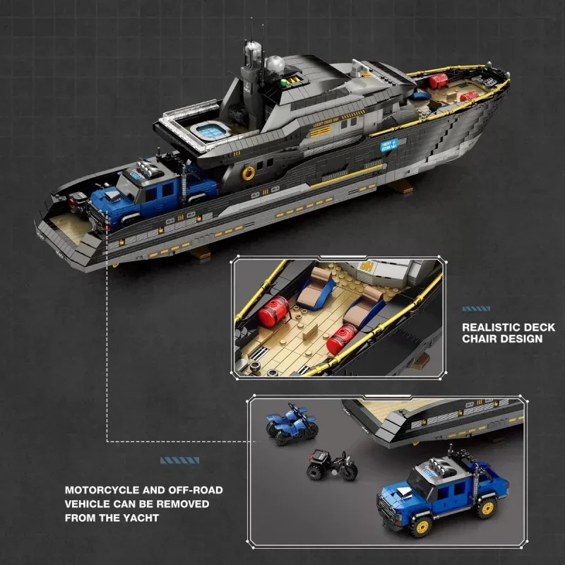 Reobrix 66103 Giant Luxury Yac - đánh giá và giá Model Kit Yacht