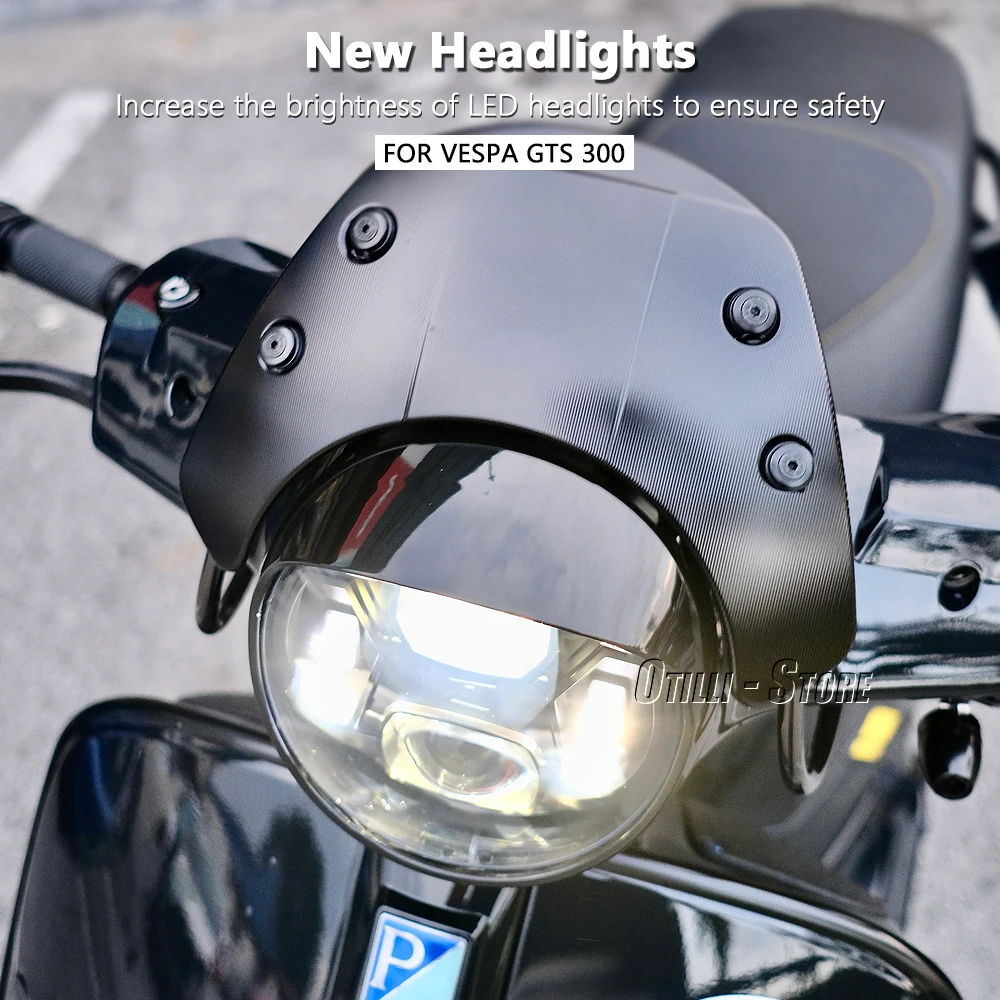 GTS300 LED Headlight New Motor - đánh giá và giá Model Kit Vespa