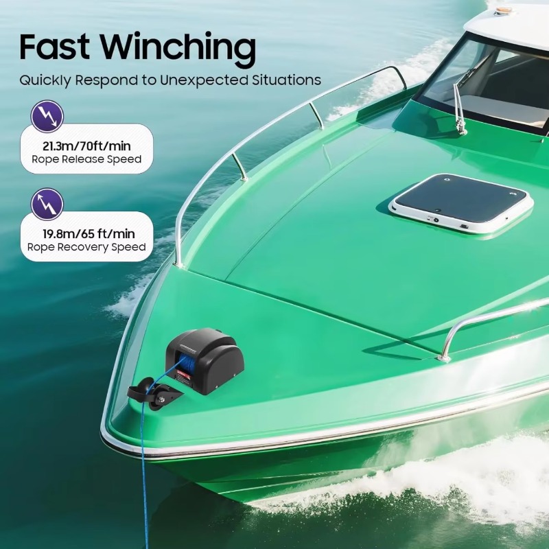 12V Electric Anchor Winch AC 4 - đánh giá và giá Model Kit Yacht